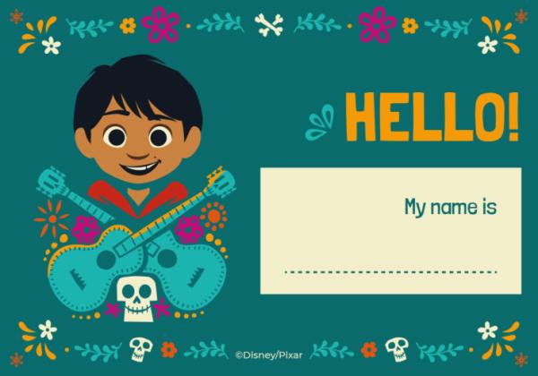 Namensschild Coco – Lebendiger als das Leben! Präsentationsvorlage