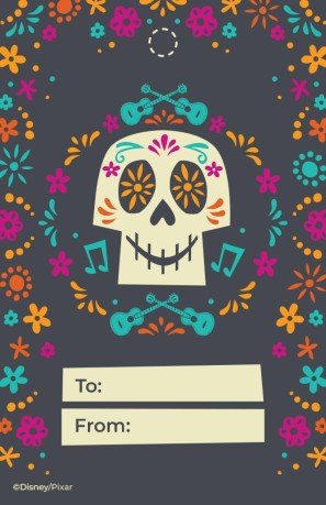 Plantilla de presentación Etiqueta de regalo de Coco