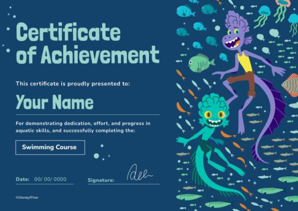 Modelo de apresentação Certificado de verão Luca