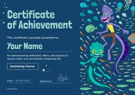 Modelo de apresentação Certificado de verão Luca