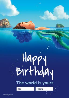 Sommer-Geburtstagskarte Luca Präsentationsvorlage