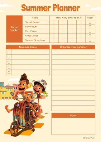 Sommer-Planer Luca Präsentationsvorlage