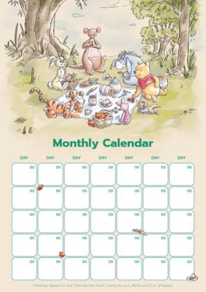 Calendrier d’aventures Winnie l’Ourson Modèles de présentation