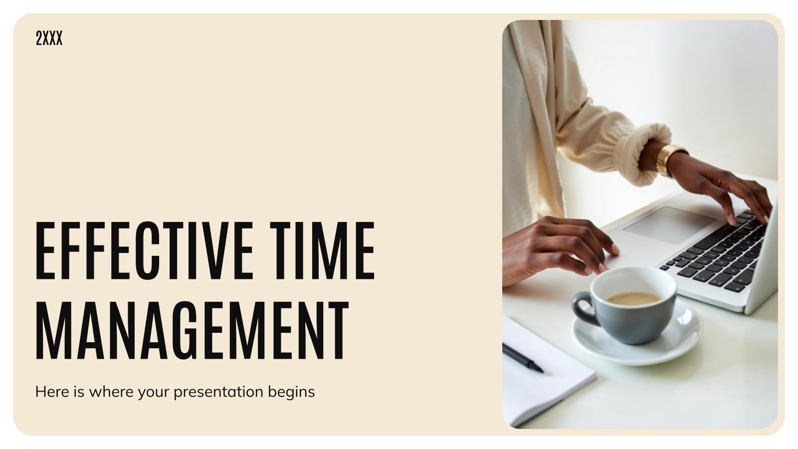 효과적인 시간 관리 프레젠테이션 템플릿