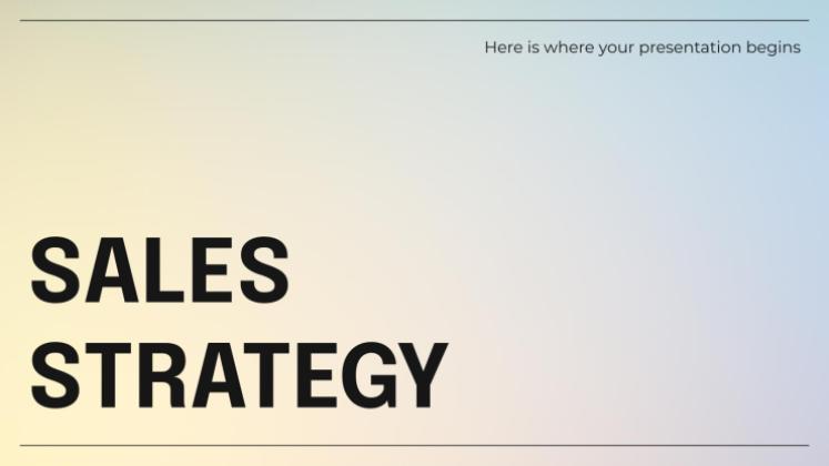 Sales Strategy presentation template 
