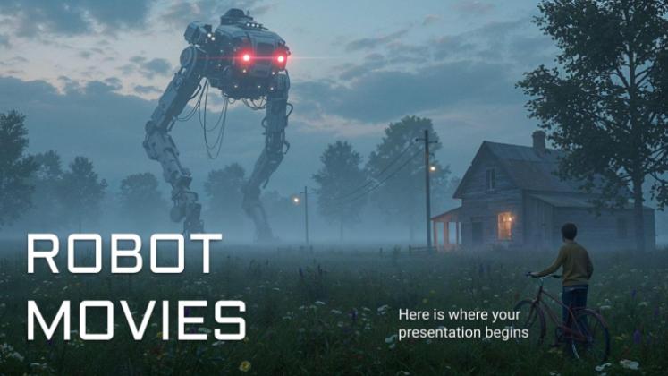 Robot Movies presentation template 