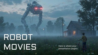 Robot Movies presentation template 