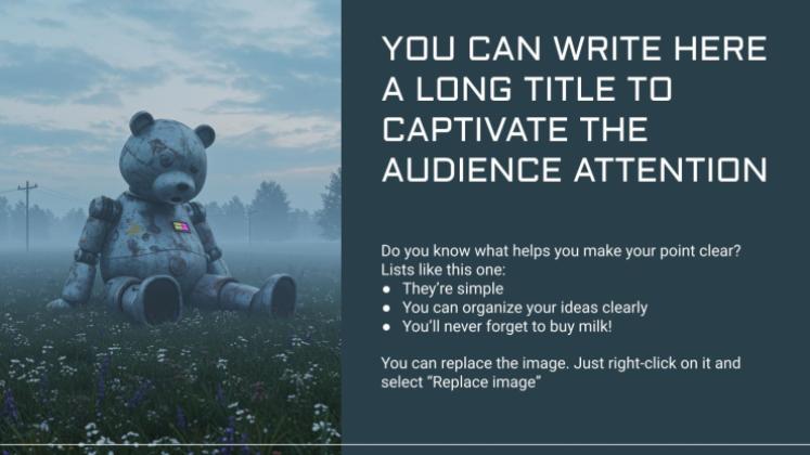 Robot Movies presentation template 