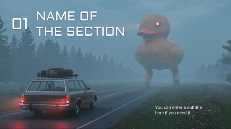 Robot Movies presentation template 