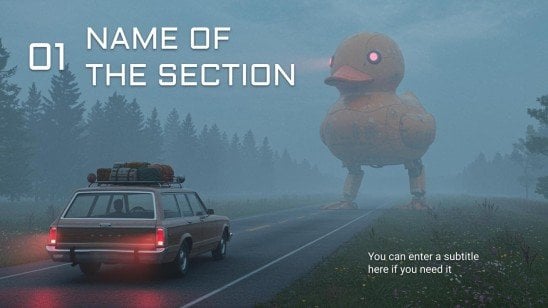 Robot Movies presentation template 