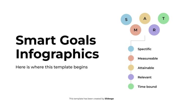 Smart Goals Infographics presentation template 