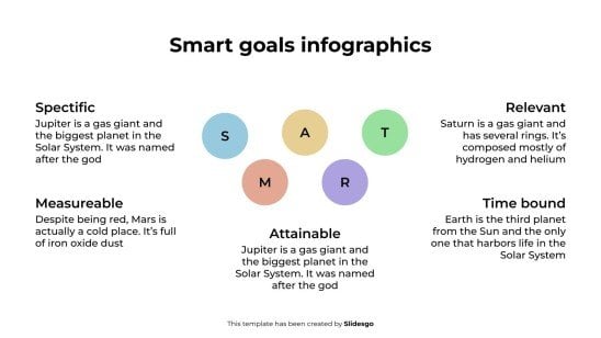Smart Goals Infographics presentation template 