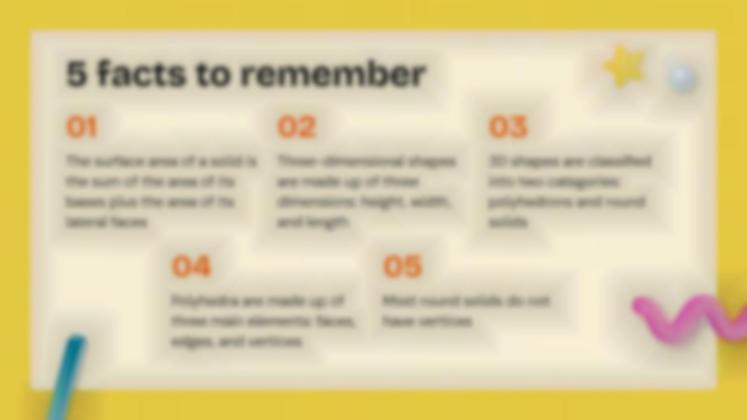 3D Shapes presentation template 