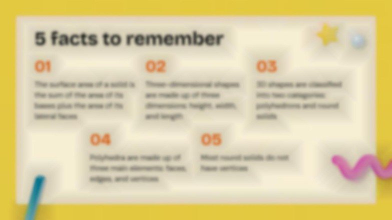 3D Shapes presentation template 