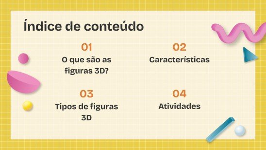Modelo de apresentação Formas 3D