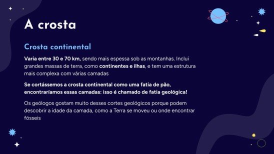 Modelo de apresentação As camadas da Terra