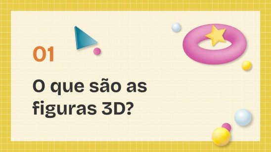 Modelo de apresentação Formas 3D