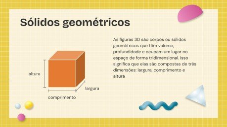 Modelo de apresentação Formas 3D