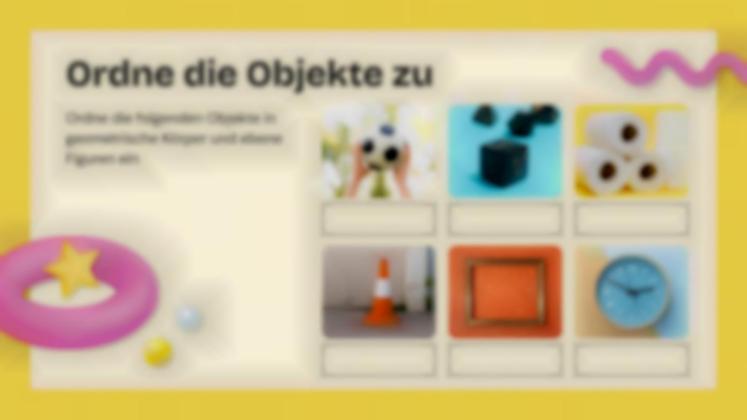 3D-Formen Präsentationsvorlage