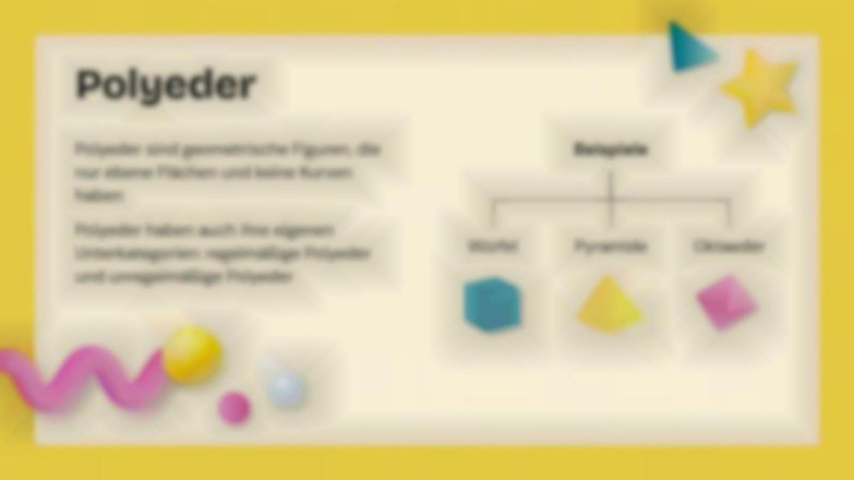 3D-Formen Präsentationsvorlage