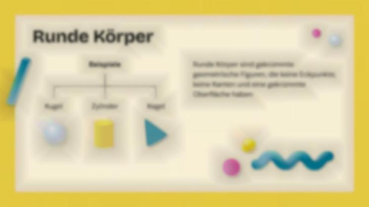 3D-Formen Präsentationsvorlage