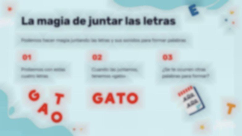 Plantilla de presentación ¡Juguemos con letras y palabras!