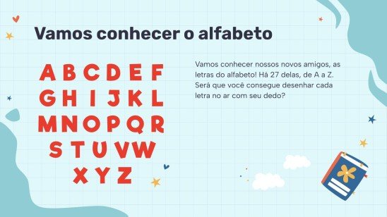 Modelo de apresentação Vamos brincar com letras e palavras!