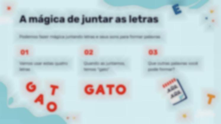 Modelo de apresentação Vamos brincar com letras e palavras!