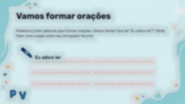 Modelo de apresentação Vamos brincar com letras e palavras!