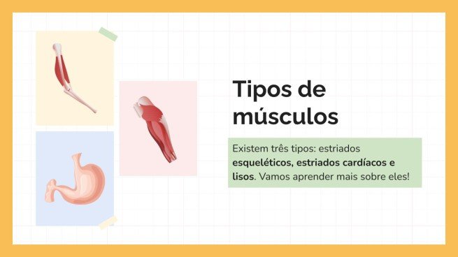 Modelo de apresentação O Sistema Muscular