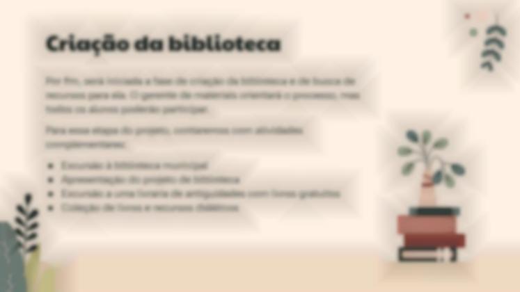 Modelo de apresentação Projeto da biblioteca