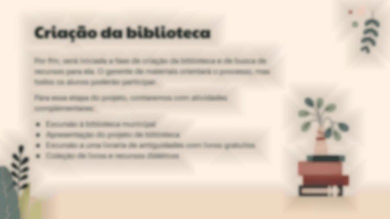 Modelo de apresentação Projeto da biblioteca