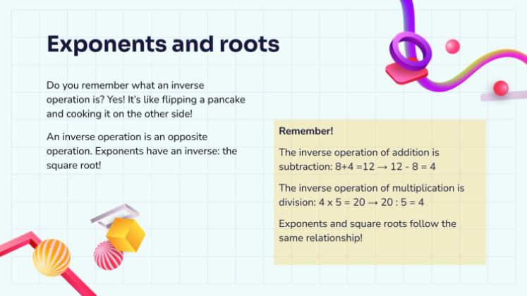 제곱근 프레젠테이션 템플릿