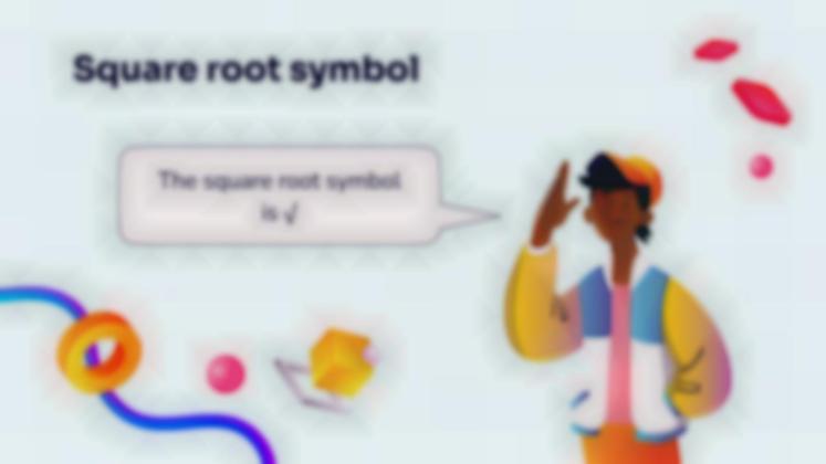 제곱근 프레젠테이션 템플릿