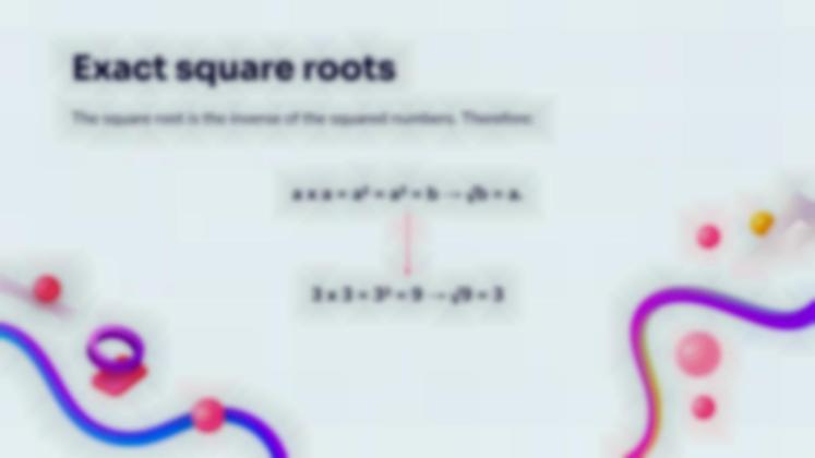 제곱근 프레젠테이션 템플릿