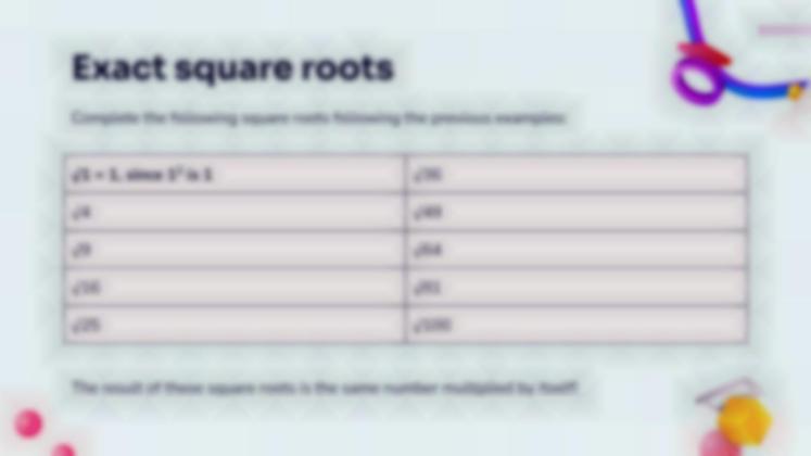 제곱근 프레젠테이션 템플릿
