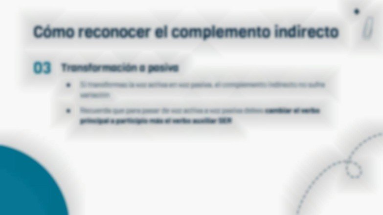 Plantilla de presentación Complemento Indirecto