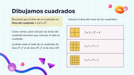 Plantilla de presentación Raíces cuadradas