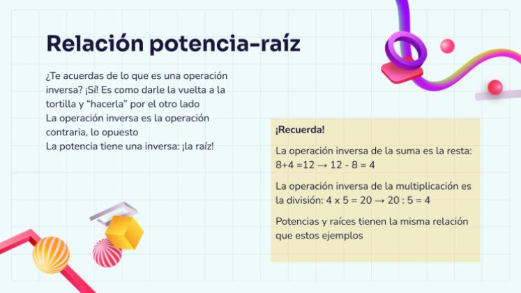 Plantilla de presentación Raíces cuadradas