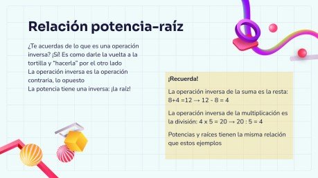 Plantilla de presentación Raíces cuadradas