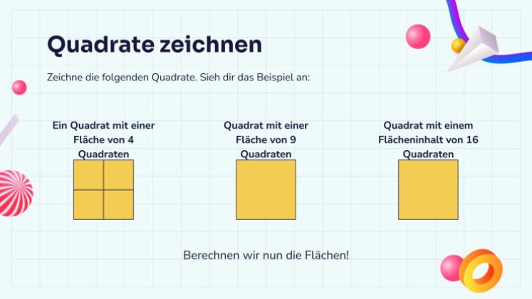 Quadratwurzeln Präsentationsvorlage