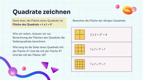 Quadratwurzeln Präsentationsvorlage