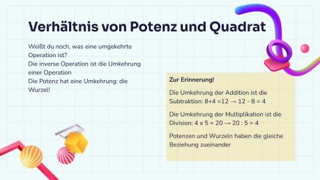 Quadratwurzeln Präsentationsvorlage