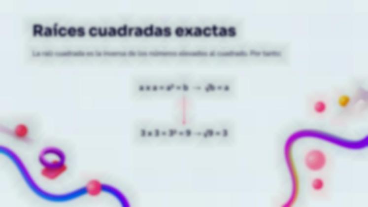 Plantilla de presentación Raíces cuadradas