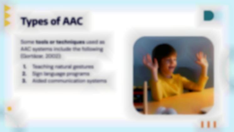 Modelo de apresentação Sistemas de Comunicação Aumentativa e Alternativa