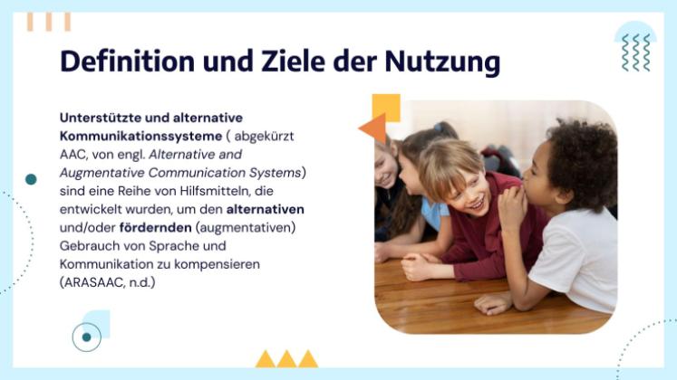 Augmentative und alternative Kommunikationssysteme Präsentationsvorlage