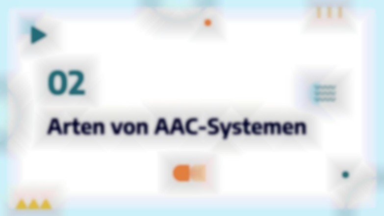 Augmentative und alternative Kommunikationssysteme Präsentationsvorlage