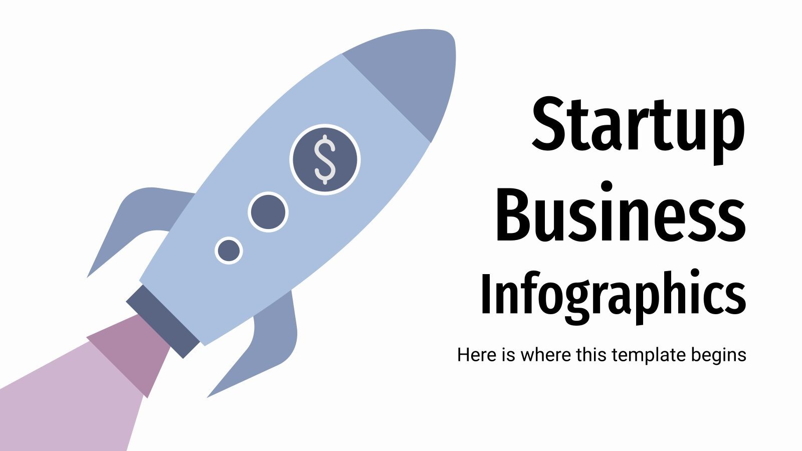 Modelo de apresentação Infográficos para start-ups