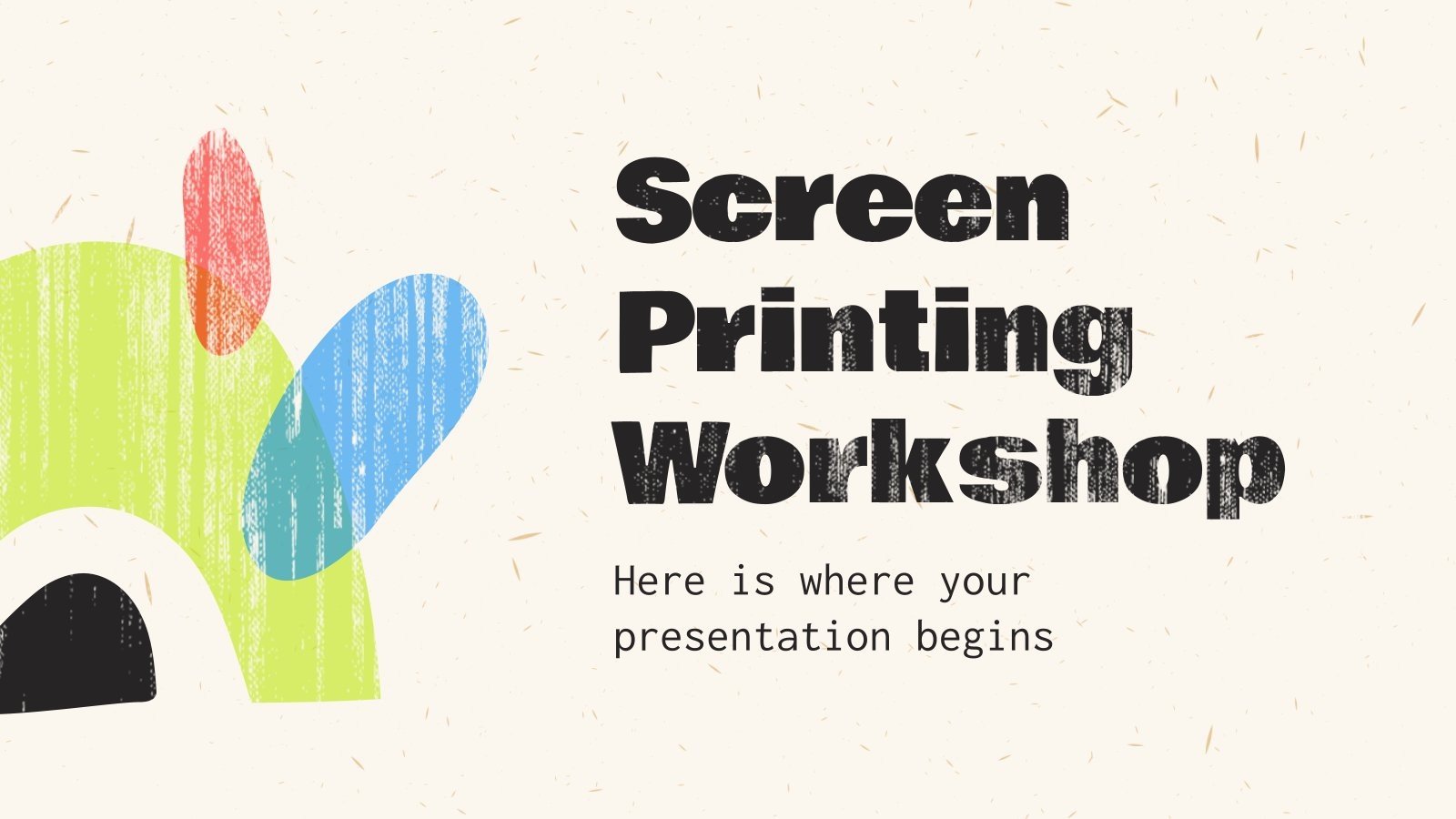 Atelier de sérigraphie Modèles de présentation