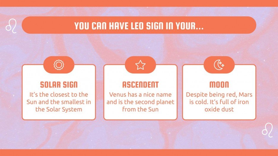 Month Zodiac Sign: Leo | Google Slides & PPT template